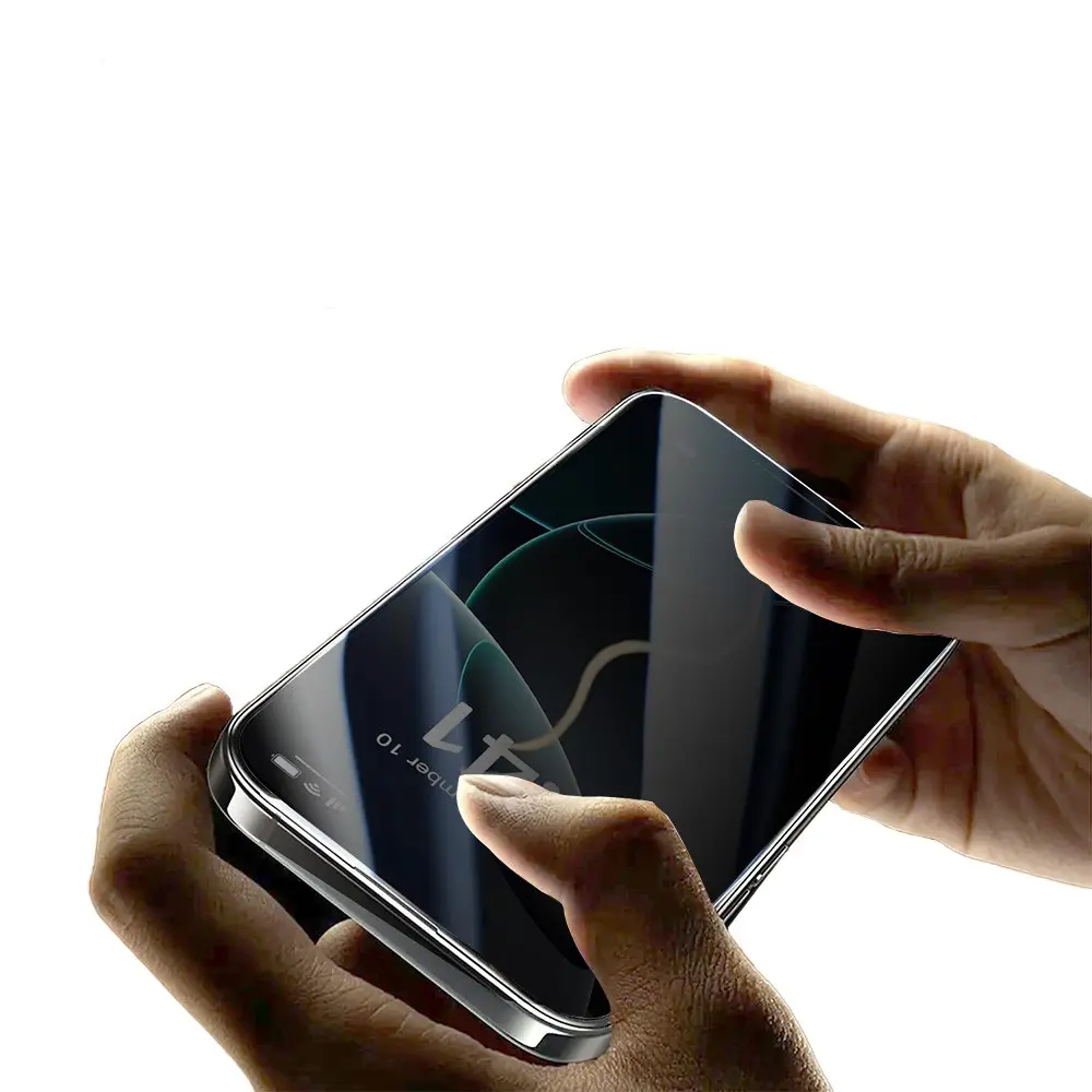 iPhone 17 Gizlilik Ekran Koruyucu Temperli Cam - Zore 2.5D Oliv Privacy