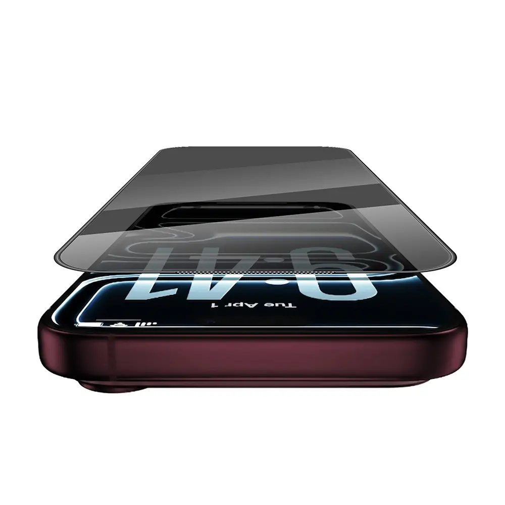 iPhone 18 Pro 3D Hayalet Ekran Koruyucu Cam - Wiwu GT-034 Glass Ultra Privacy