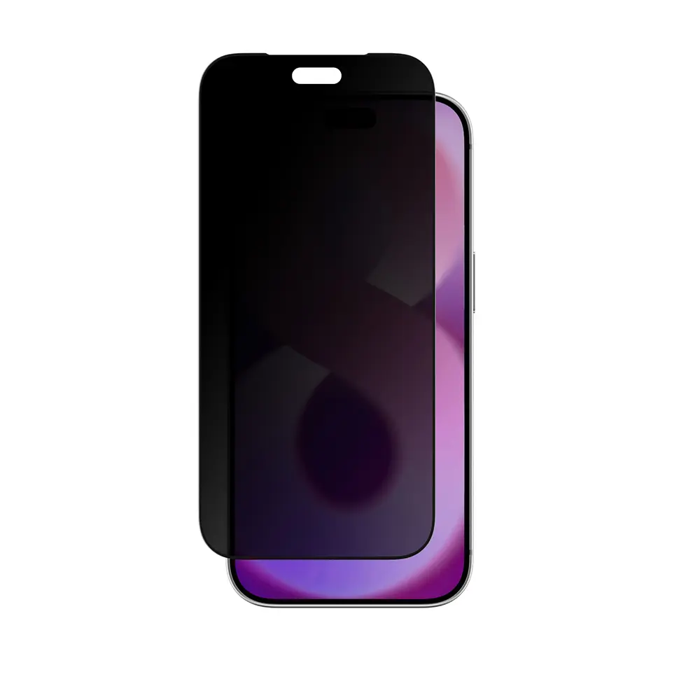 iPhone 18 Pro Gizlilik Filtreli Temperli Cam Ekran Koruyucu - Amazingthing Radix Privacy