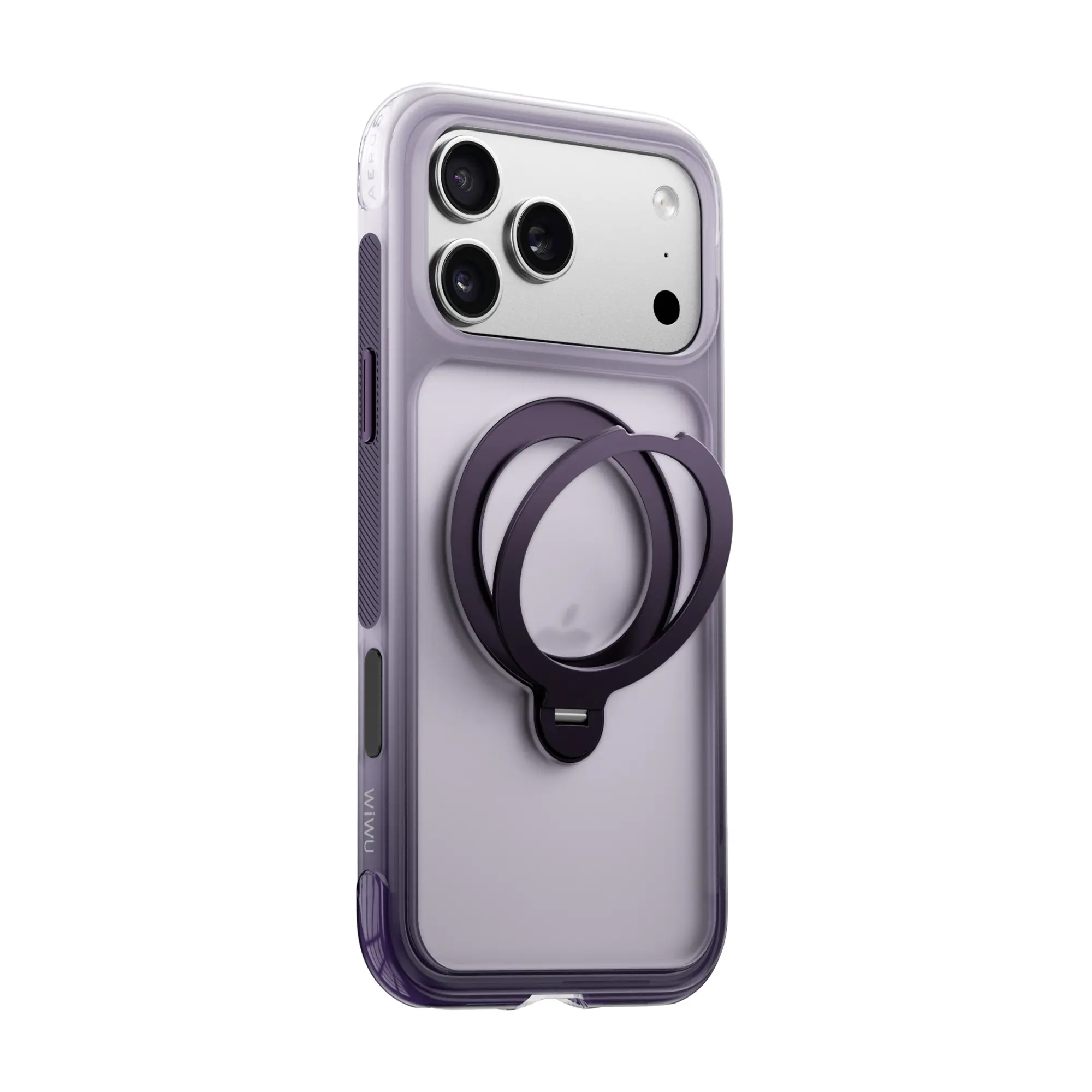 iPhone 18 Pro MagSafe Uyumlu Standlı Şeffaf Kılıf - Wiwu AeroShield Aurora Ultra
