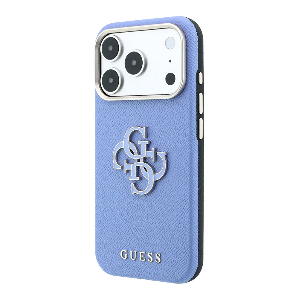 iPhone 18 Pro Guess Lisanslı PU Kılıf, 4G Metal Logo - Pembe