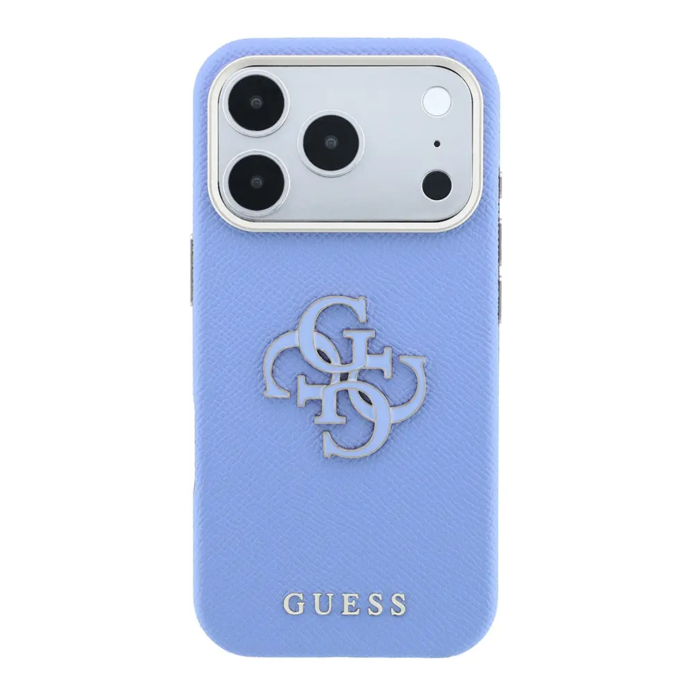 iPhone 18 Pro Guess Lisanslı PU Kılıf, 4G Metal Logo - Pembe