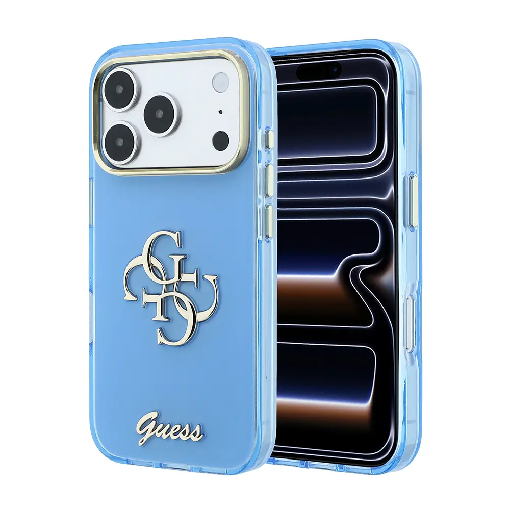 iPhone 18 Pro Silikon Kılıf, Guess Logolu - Guess 4G Metal Logo