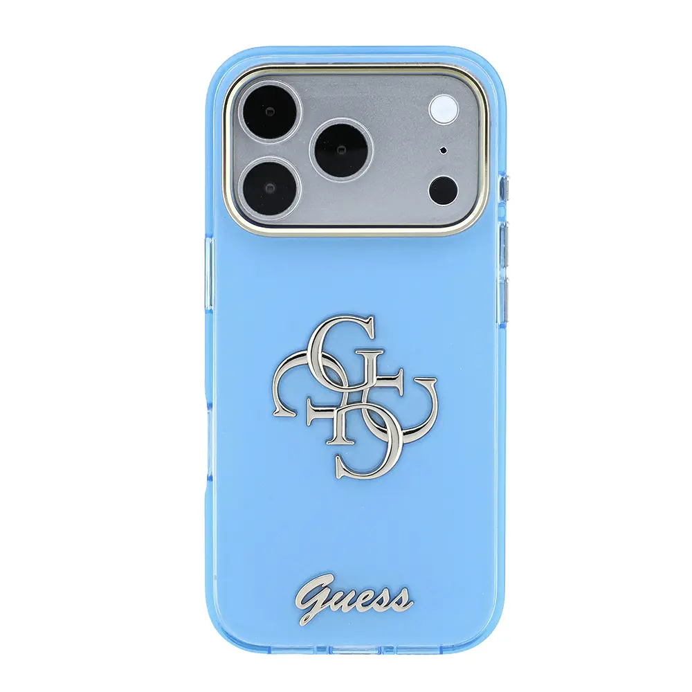 iPhone 18 Pro Silikon Kılıf, Guess Logolu - Guess 4G Metal Logo