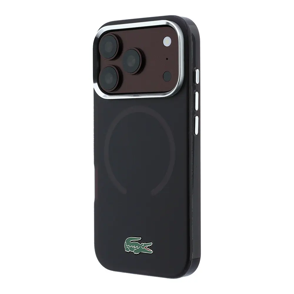 iPhone 18 Pro MagSafe Uyumlu Kılıf - Lacoste Lake Timsah Logolu IML Frosted