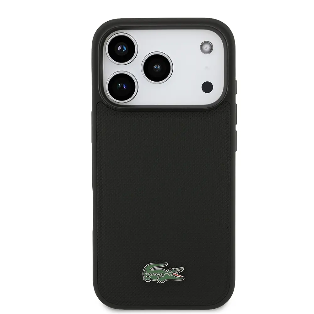 iPhone 18 Pro MagSafe Uyumlu PU Pike Desenli Kılıf - Lacoste