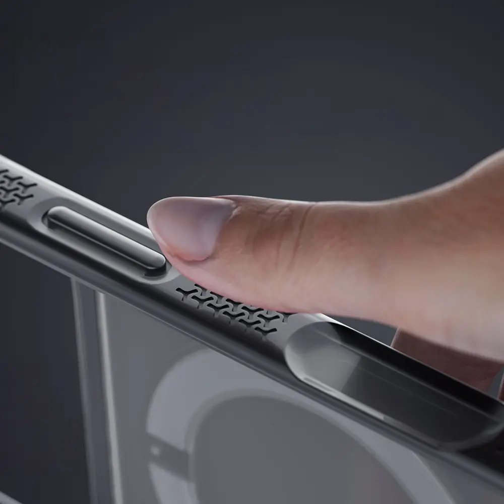 iPhone 18 Pro MagSafe Uyumlu Airbag Tasarımlı Standlı Kılıf - Lenyes Air Bumper