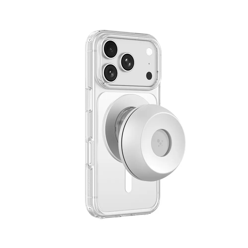 iPhone 18 Pro MagSafe Uyumlu Şeffaf Kılıf, Type-C Kulaklık ve Standlı Set - AmazingThing Minimal