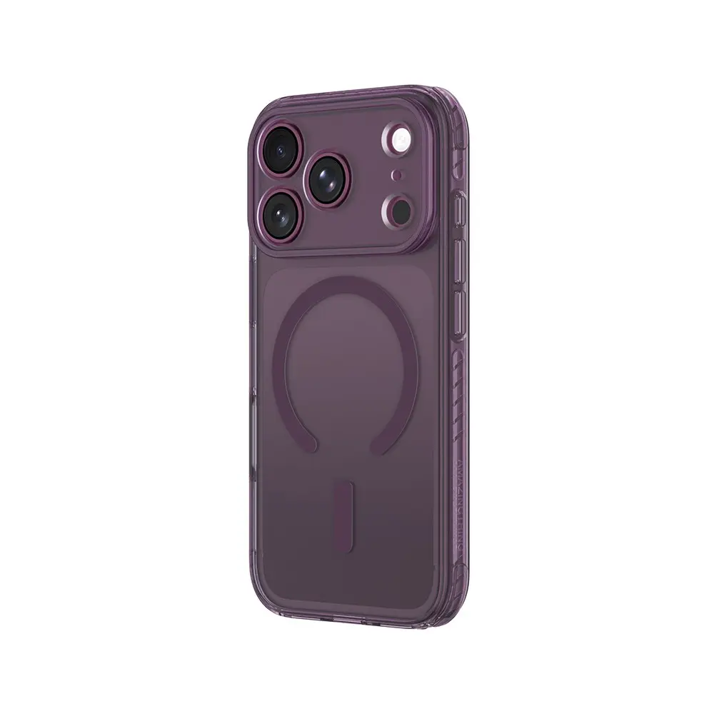 Apple iPhone 18 Pro Kılıf M-Safe Şarj Özellikli Airbag Tasarımlı AmazingThing Titan Pro Lens Serisi Kapak