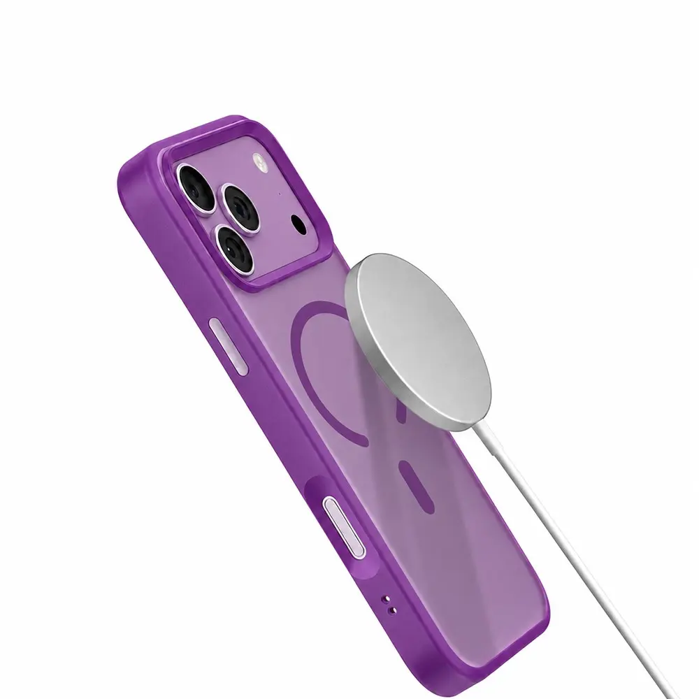 iPhone 18 Pro MagSafe Uyumlu Şeffaf Kılıf - Mutural Mist Serisi