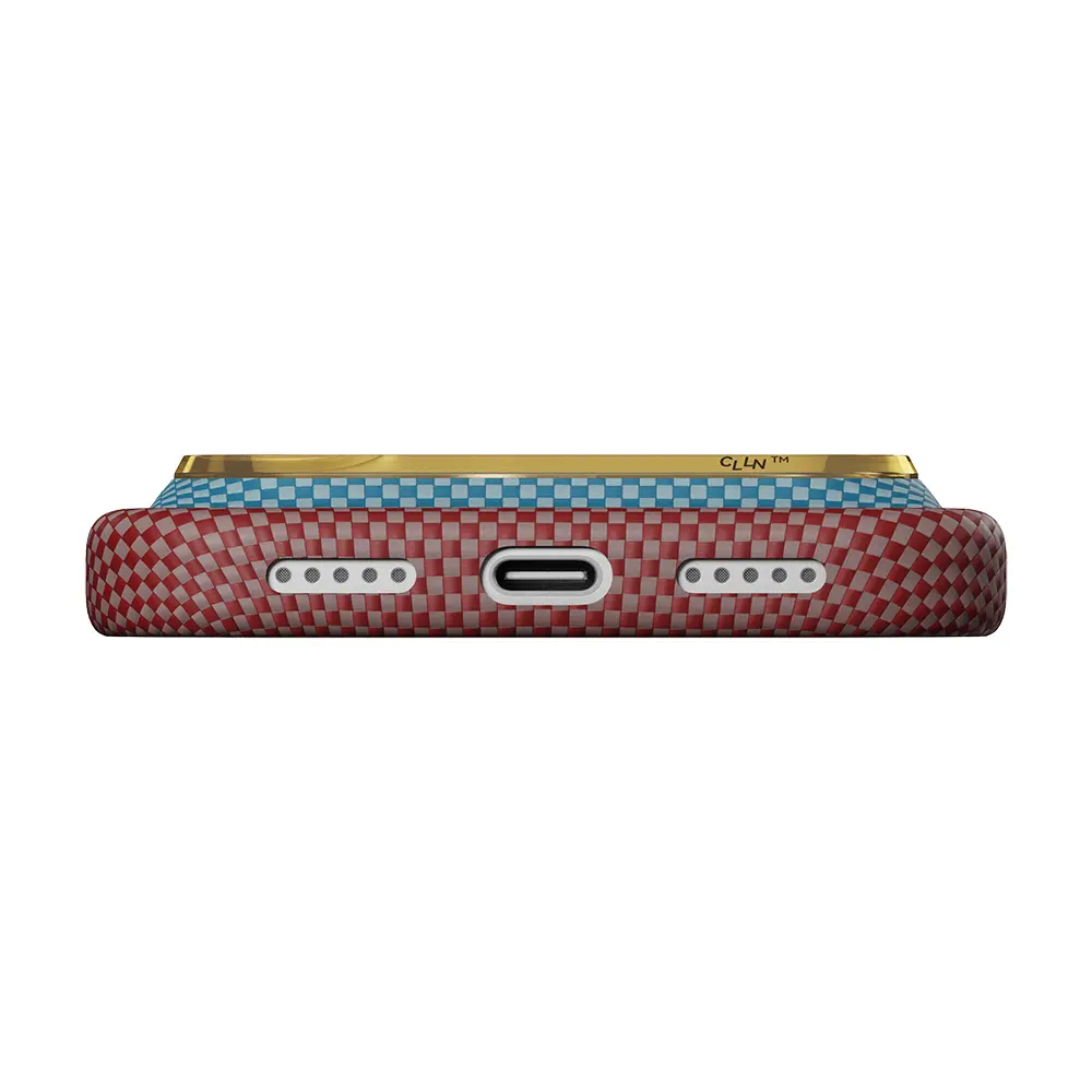 iPhone 18 Pro MagSafe Uyumlu Aramid Fiber Kılıf - Pitaka Sunset 2.0 California Dream