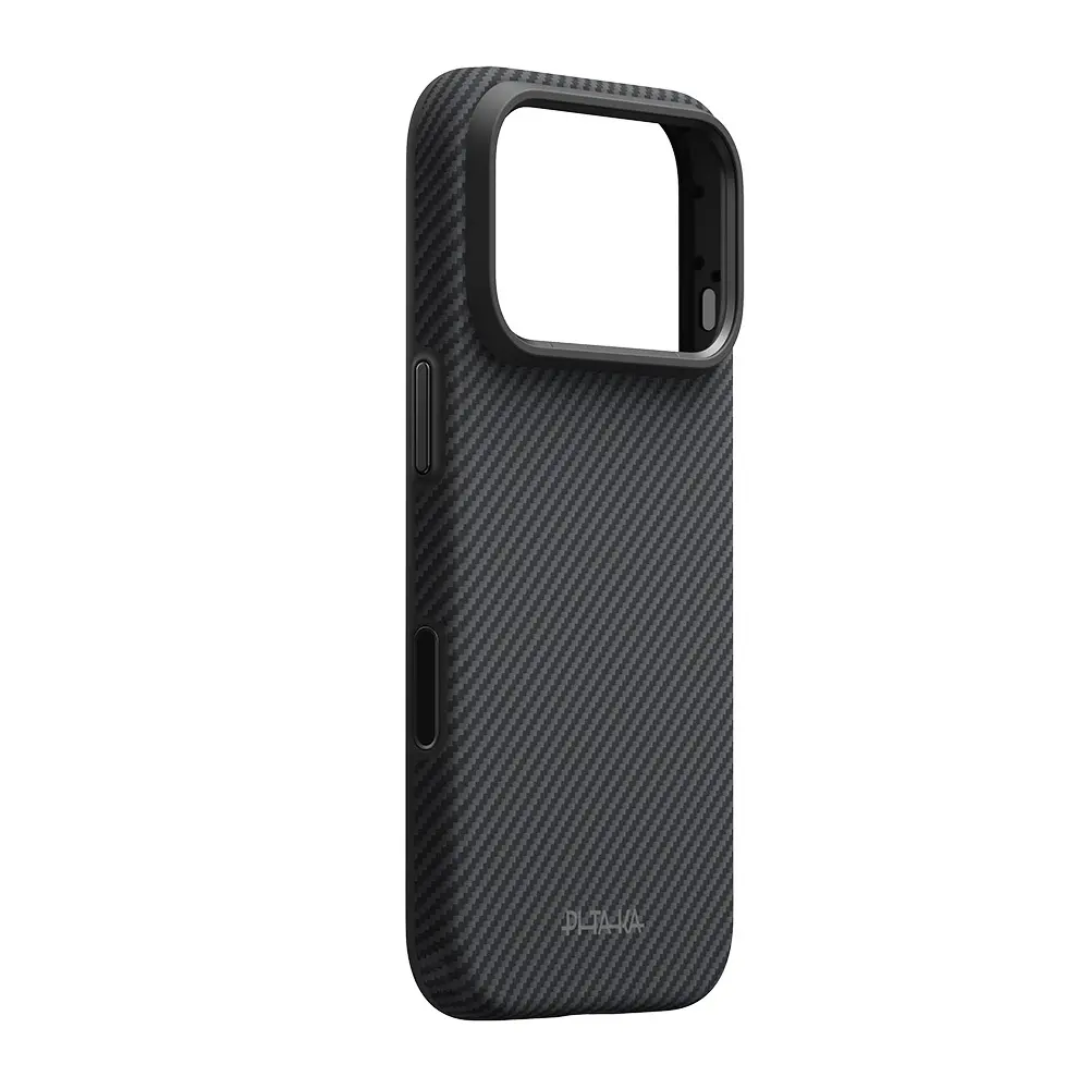 iPhone 18 Pro MagSafe Uyumlu Aramid Fiber Kılıf - Pitaka Military-Grade Classic