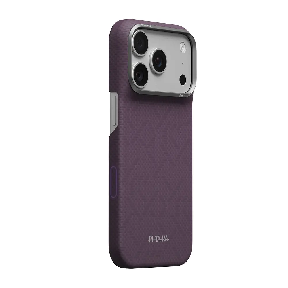 iPhone 18 Pro MagSafe Uyumlu Aramid Fiber Kılıf - Pitaka Weaving