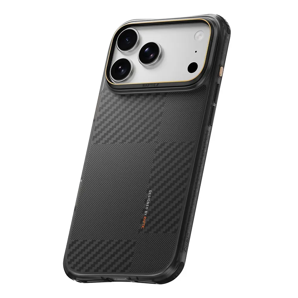 iPhone 18 Pro MagSafe Uyumlu Aramid Karbon Fiber Kılıf - Raptic Mondrian