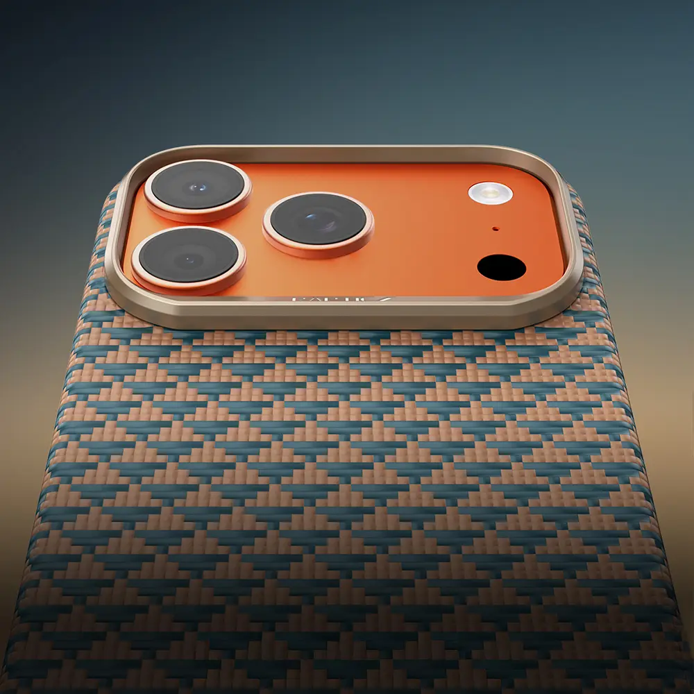 iPhone 18 Pro MagSafe Uyumlu Aramid Fiber Kılıf - Raptic Aramid Skin Origin