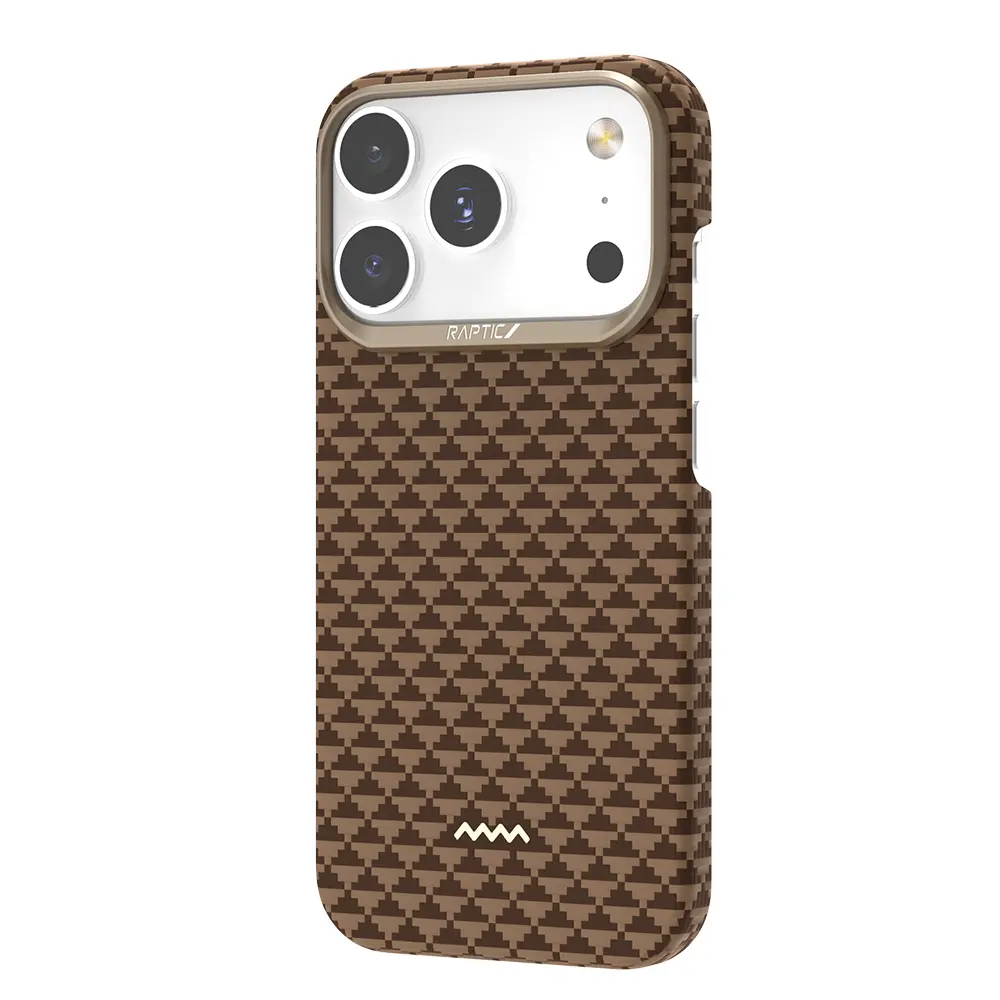 iPhone 18 Pro MagSafe Uyumlu Aramid Fiber Kılıf - Raptic Aramid Skin Origin