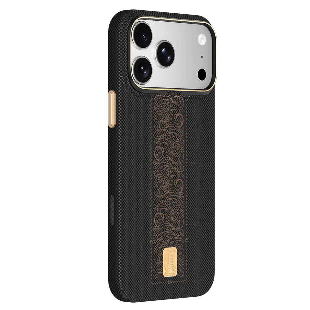 iPhone 18 Pro MagSafe Uyumlu Aramid Dokulu Kılıf - Raptic Aramid Skin Rise