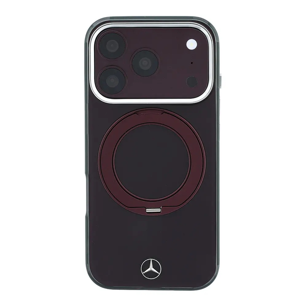 iPhone 18 Pro MagSafe Uyumlu 360 Derece Dönebilen Standlı Kılıf - Mercedes Benz