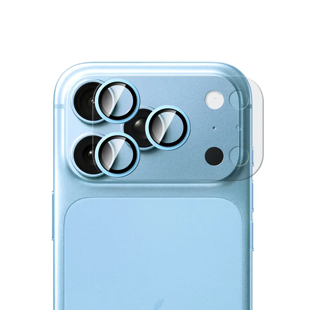 iPhone 18 Pro Max Safir Kamera Lens Koruyucu, 9H Yansıma Önleyici - CaseWorld Alloy Sapphire