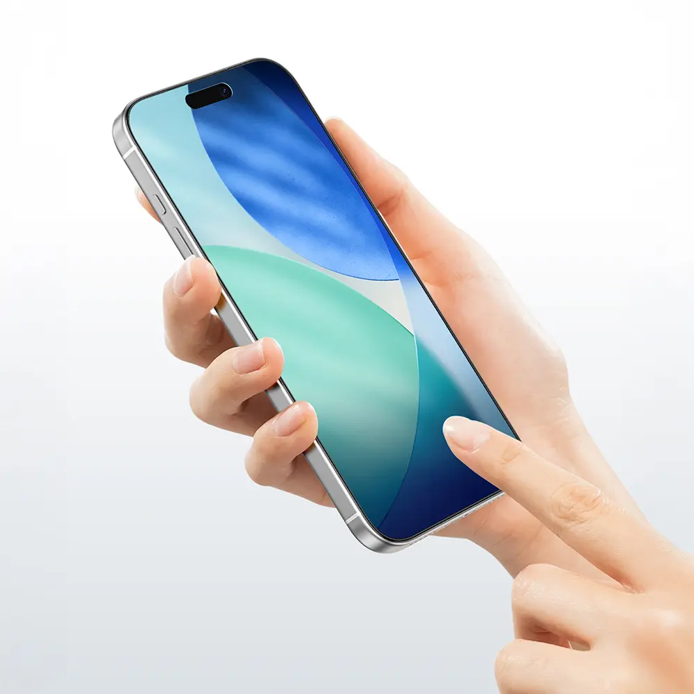 iPhone 18 Pro Max Parmak İzi Bırakmayan Temperli Cam Ekran Koruyucu - Amazingthing Radix
