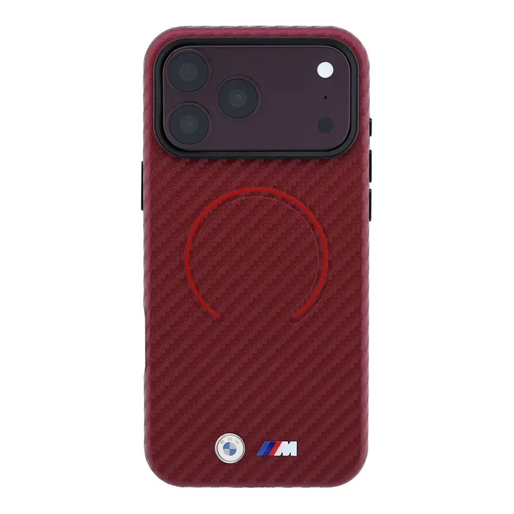 iPhone 18 Pro Max MagSafe Uyumlu Lisanslı Kılıf - BMW Kırmızı Halka