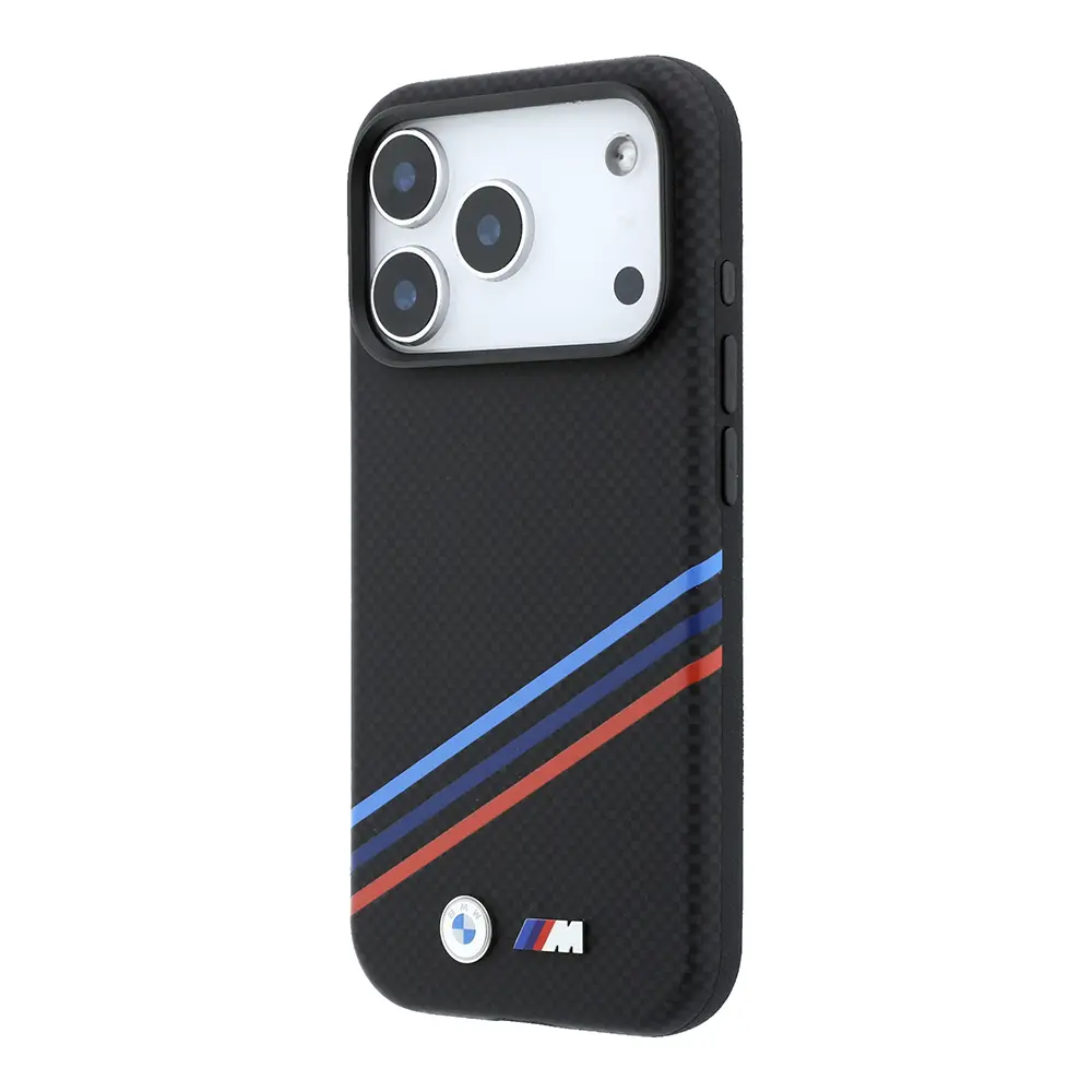 iPhone 18 Pro Max MagSafe Uyumlu Karbon Fiber Kılıf - BMW M Logolu
