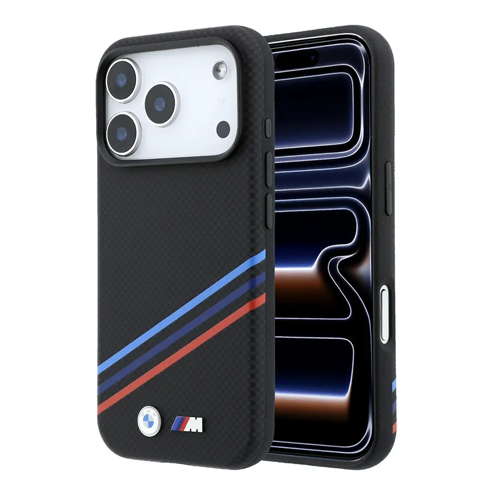 iPhone 18 Pro Max MagSafe Uyumlu Karbon Fiber Kılıf - BMW M Logolu