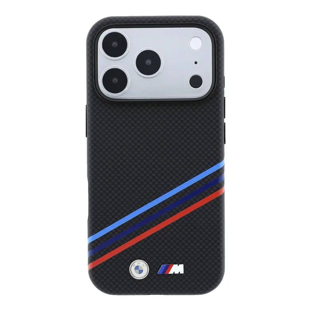 iPhone 18 Pro Max MagSafe Uyumlu Karbon Fiber Kılıf - BMW M Logolu