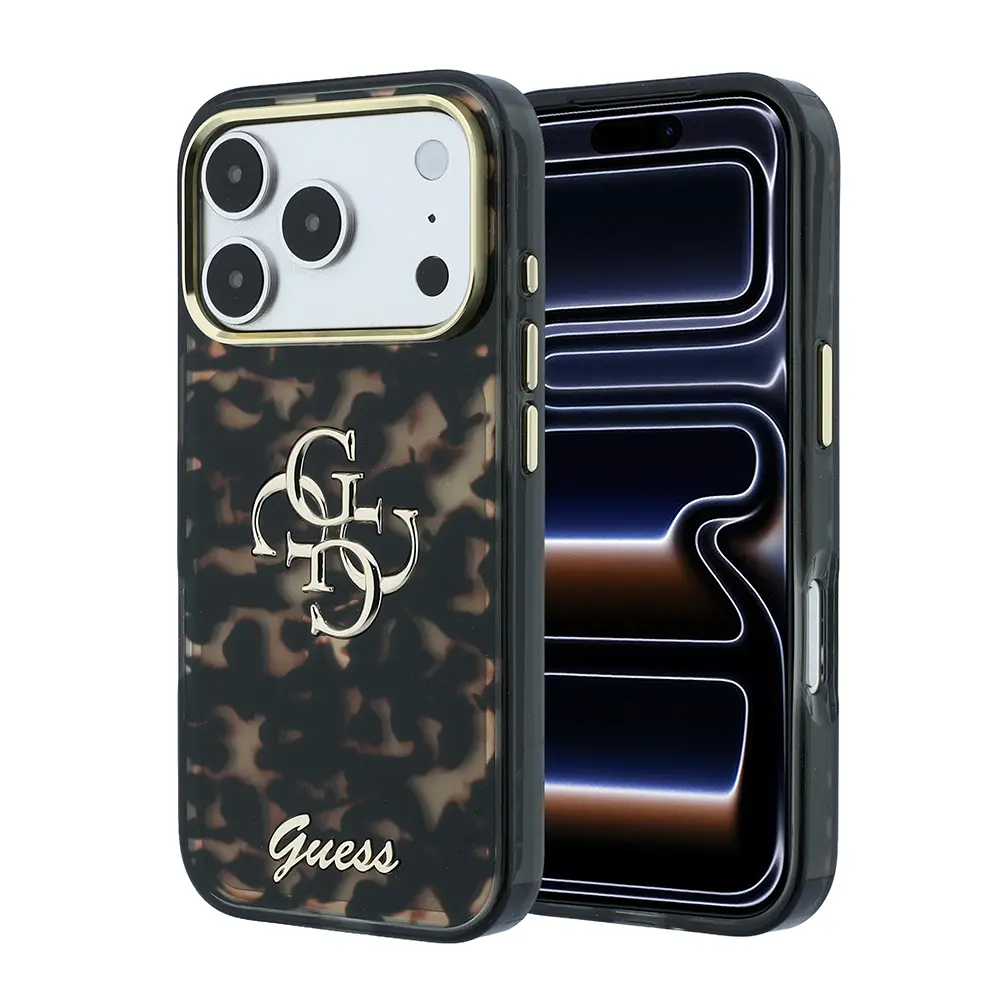 iPhone 18 Pro Max Silikon Kılıf, Guess Logolu - Guess 4G Metal Logo