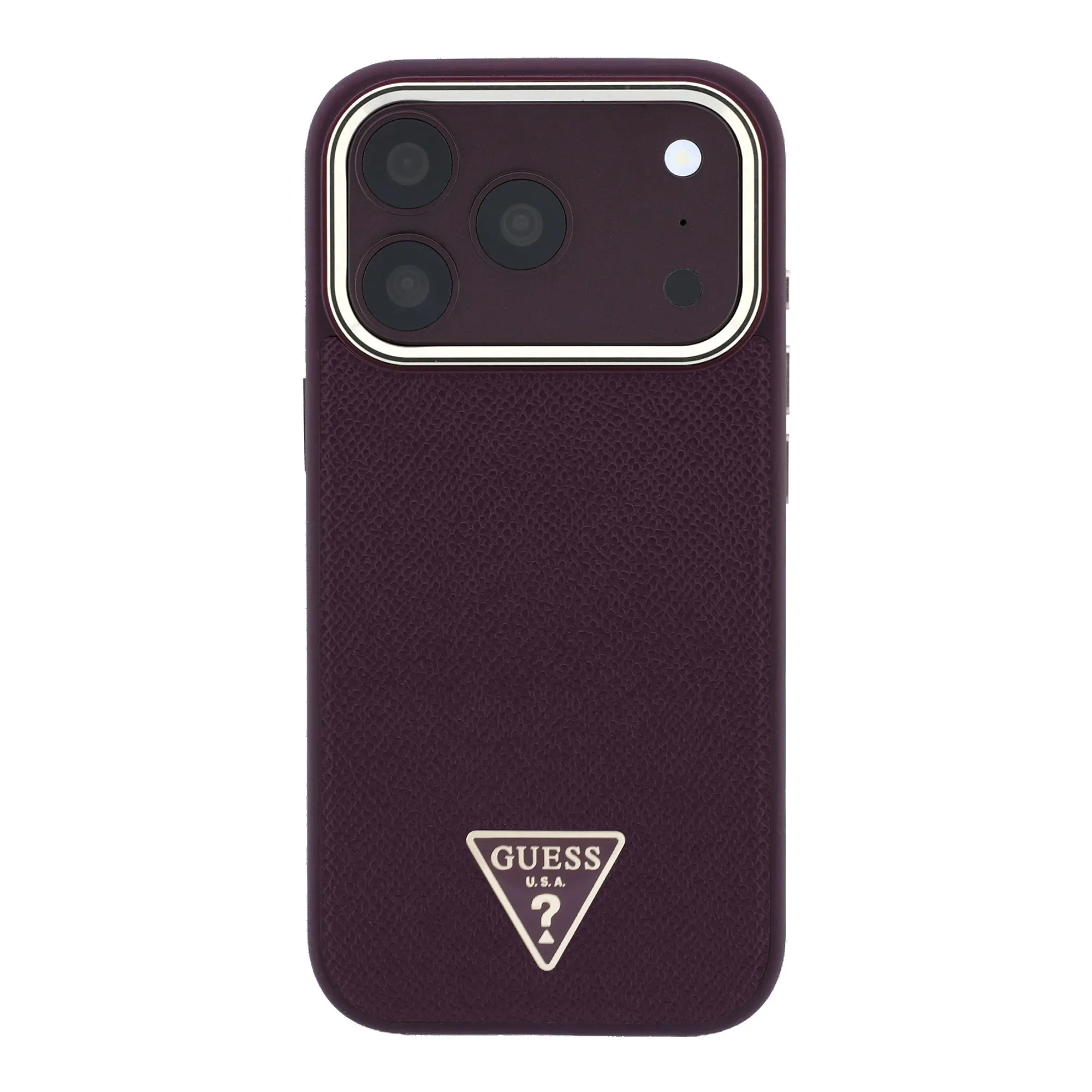 iPhone 18 Pro Max MagSafe Uyumlu Kılıf - Guess Grained Triangle