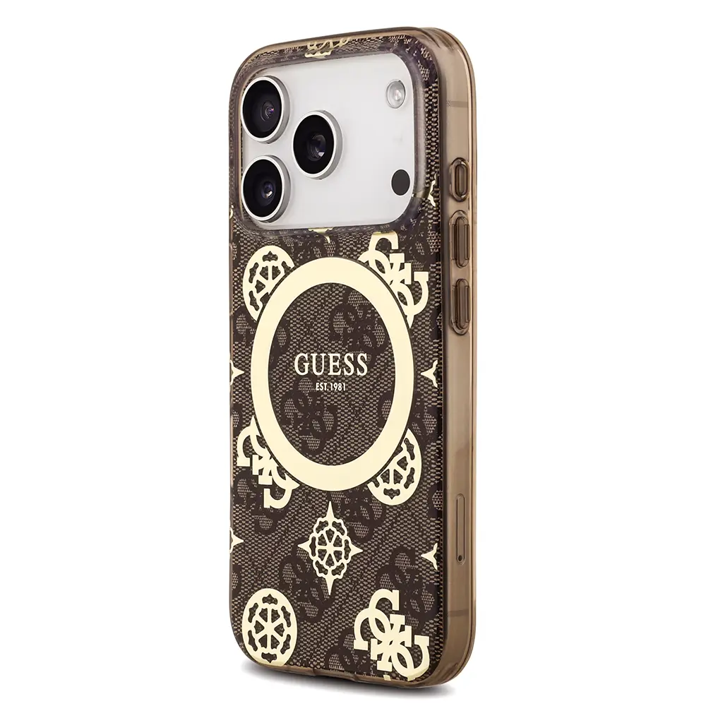 iPhone 18 Pro Max MagSafe Uyumlu IML Desenli Kılıf - Guess Klasik Logolu