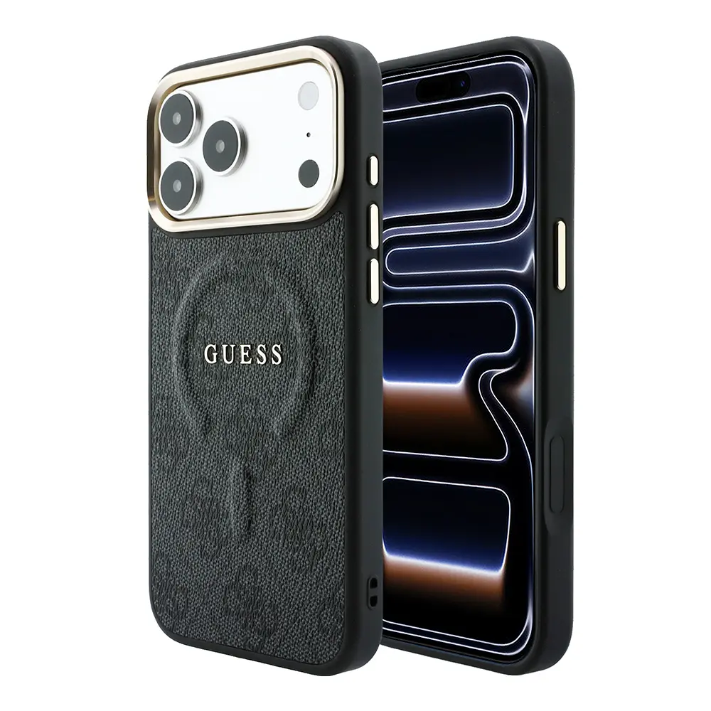 iPhone 18 Pro Max MagSafe Uyumlu Metal Kamera Çerçeveli Kılıf - Guess 4G
