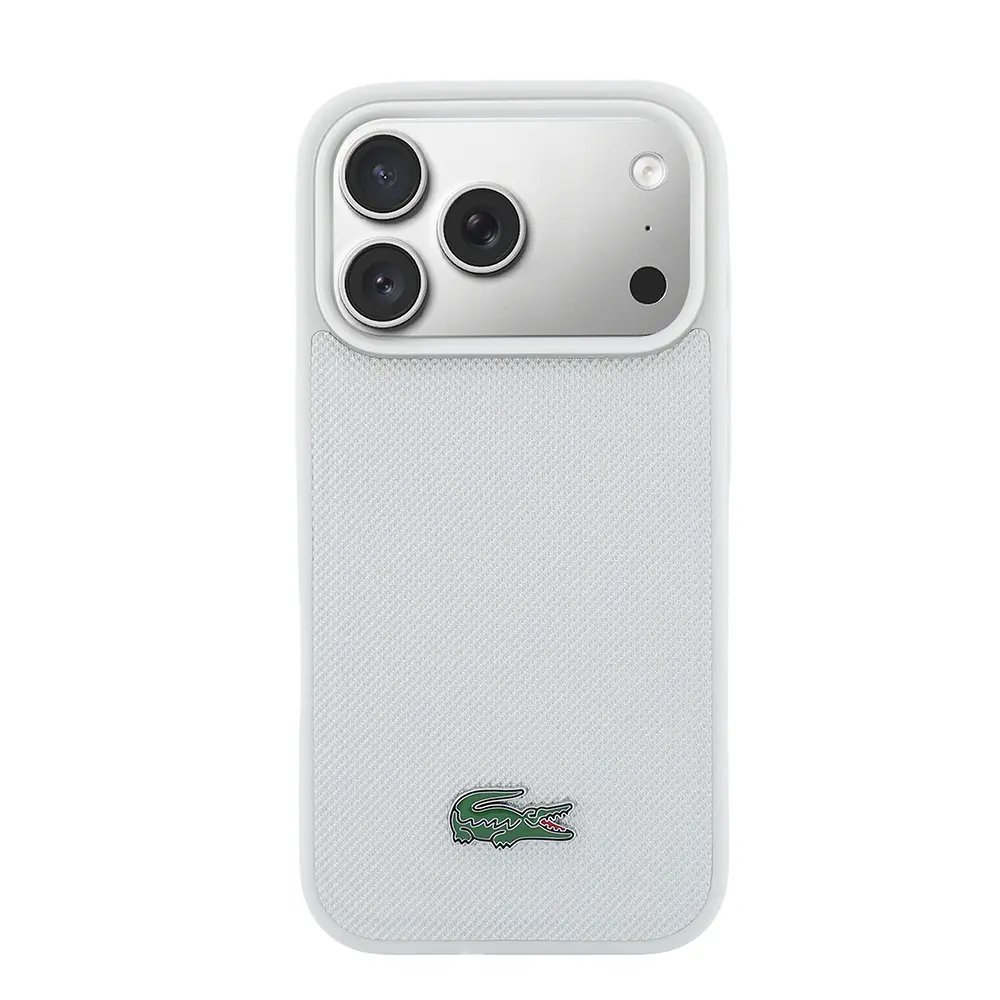 iPhone 18 Pro Max MagSafe Uyumlu PU Pike Desenli Kılıf - Lacoste