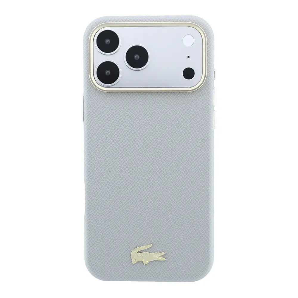 iPhone 18 Pro Max MagSafe Uyumlu Lacoste Lisanslı Kılıf, Yarı Pike Desenli