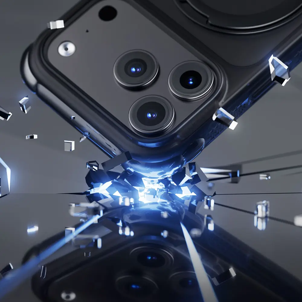 iPhone 18 Pro Max MagSafe Uyumlu Standlı Kılıf - Lenyes Air Bumper
