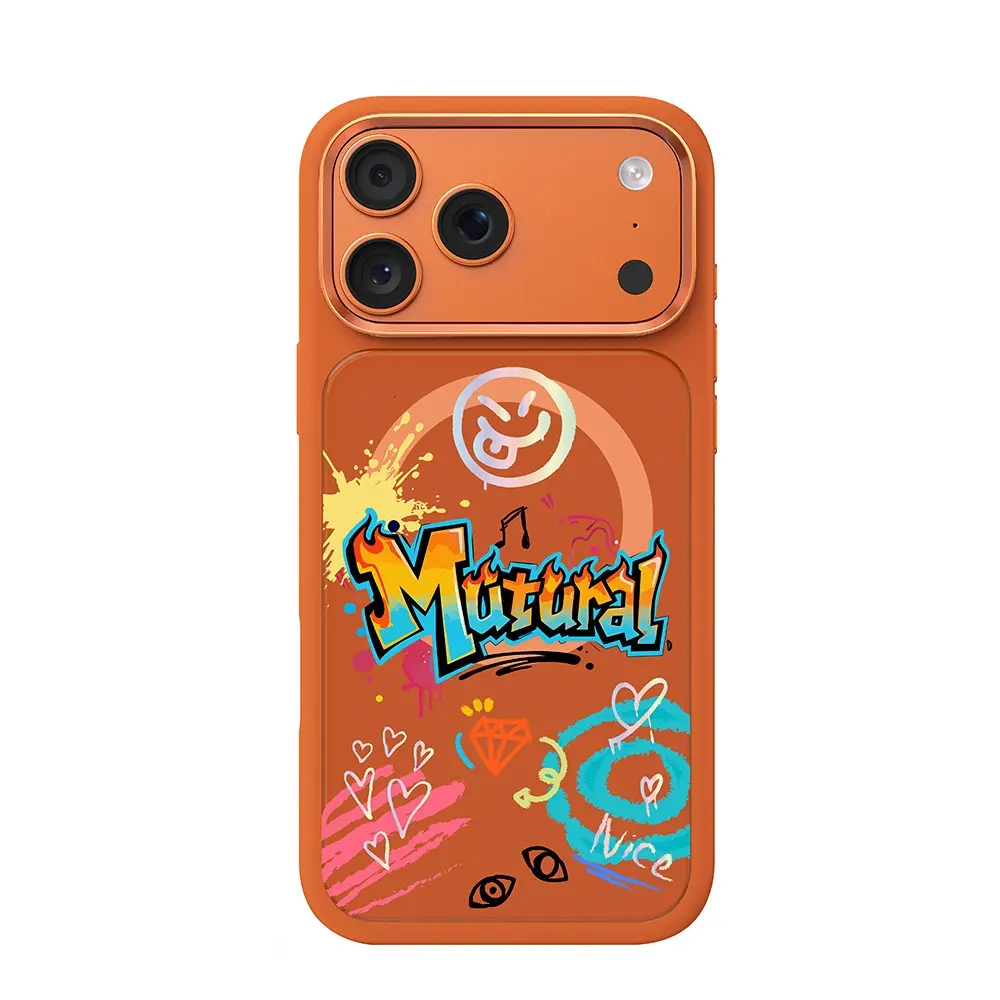 iPhone 18 Pro Max MagSafe Uyumlu 3D Baskılı Kılıf - Mutural Graffiti