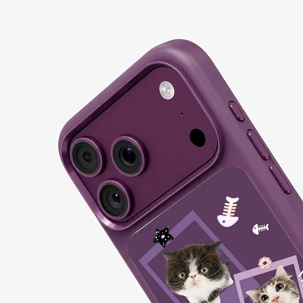 iPhone 18 Pro Max MagSafe Uyumlu 3D Baskılı Kılıf - Mutural The Cat