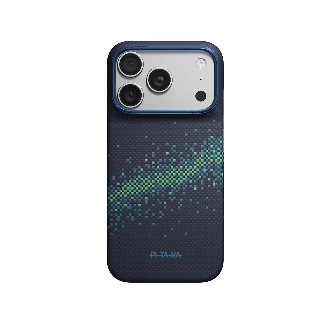 iPhone 18 Pro Max MagSafe Uyumlu Aramid Fiber Kılıf - Pitaka Tactile Woven Starpeak