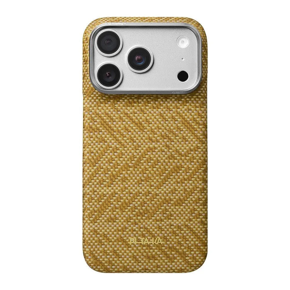 iPhone 18 Pro Max MagSafe Uyumlu Aramid Fiber Kılıf - Pitaka Wind Over Wheat