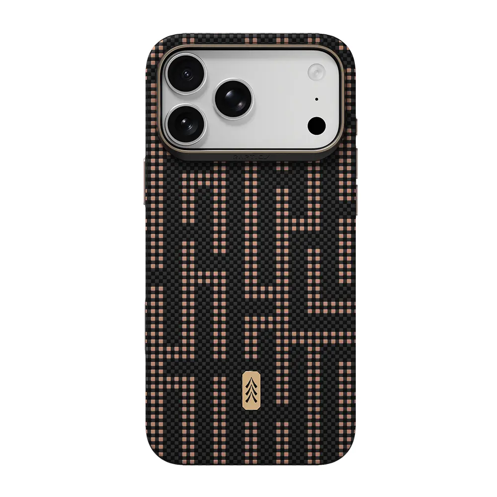 iPhone 18 Pro Max MagSafe Uyumlu Karbon Kılıf - Raptic Aramid Dual Ultra Grid