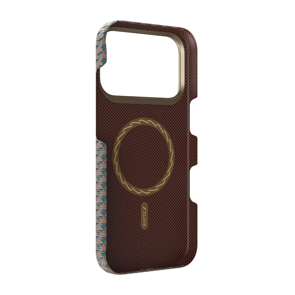 iPhone 18 Pro Max MagSafe Uyumlu Aramid Fiber Kılıf - Raptic Aramid Skin Origin