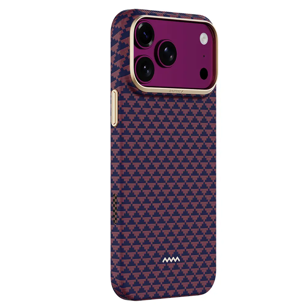 iPhone 18 Pro Max MagSafe Uyumlu Aramid Fiber Kılıf - Raptic Aramid Skin Origin