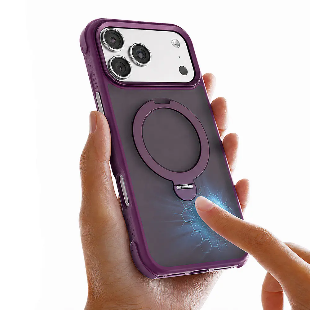 iPhone 18 Pro Max MagSafe Uyumlu Standlı Kılıf - Lenyes Eclat
