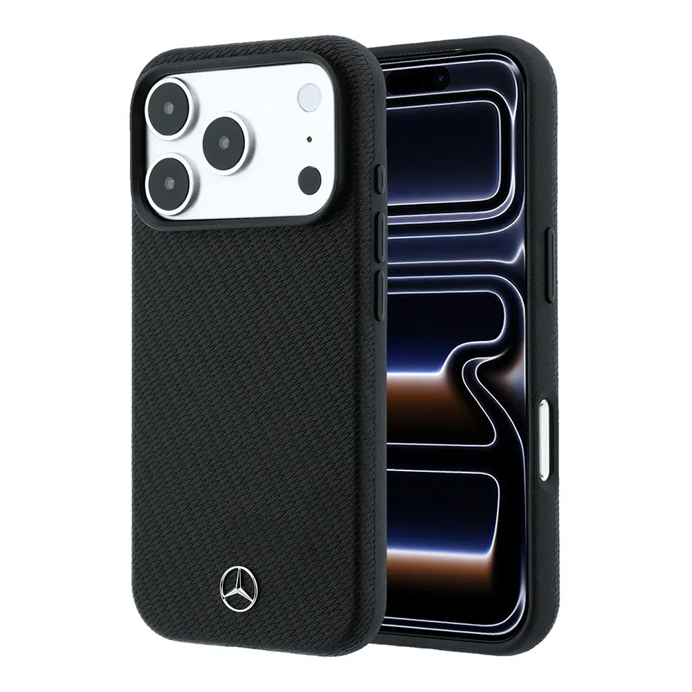 iPhone 18 Pro Max MagSafe Uyumlu Deri Kılıf - Mercedes Benz Wrap Wood