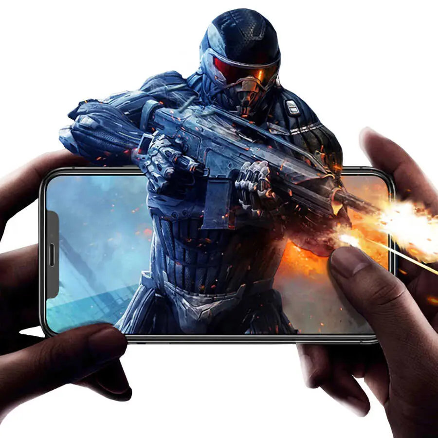 iPhone 11 Tam Kaplama 5D Temperli Cam Ekran Koruyucu - Davin