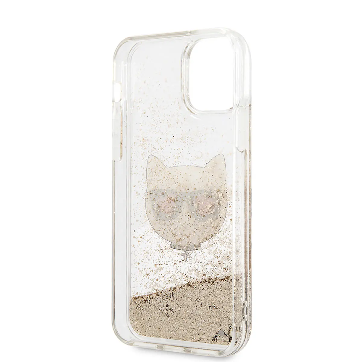 iPhone 11 Sıvılı Simli Choupette Desenli Kılıf - Karl Lagerfeld