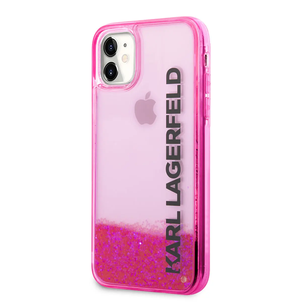 iPhone 11 Sıvılı Simli Elong Dizayn Kılıf - Karl Lagerfeld