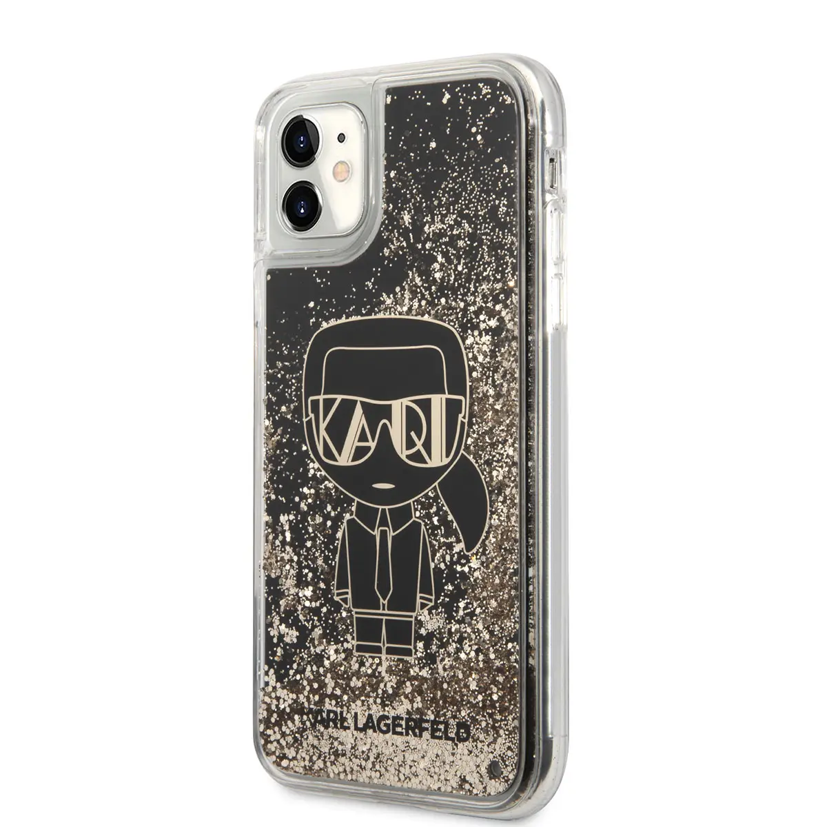iPhone 11 Sıvılı Simli Gatsby Tasarım Kılıf - Karl Lagerfeld