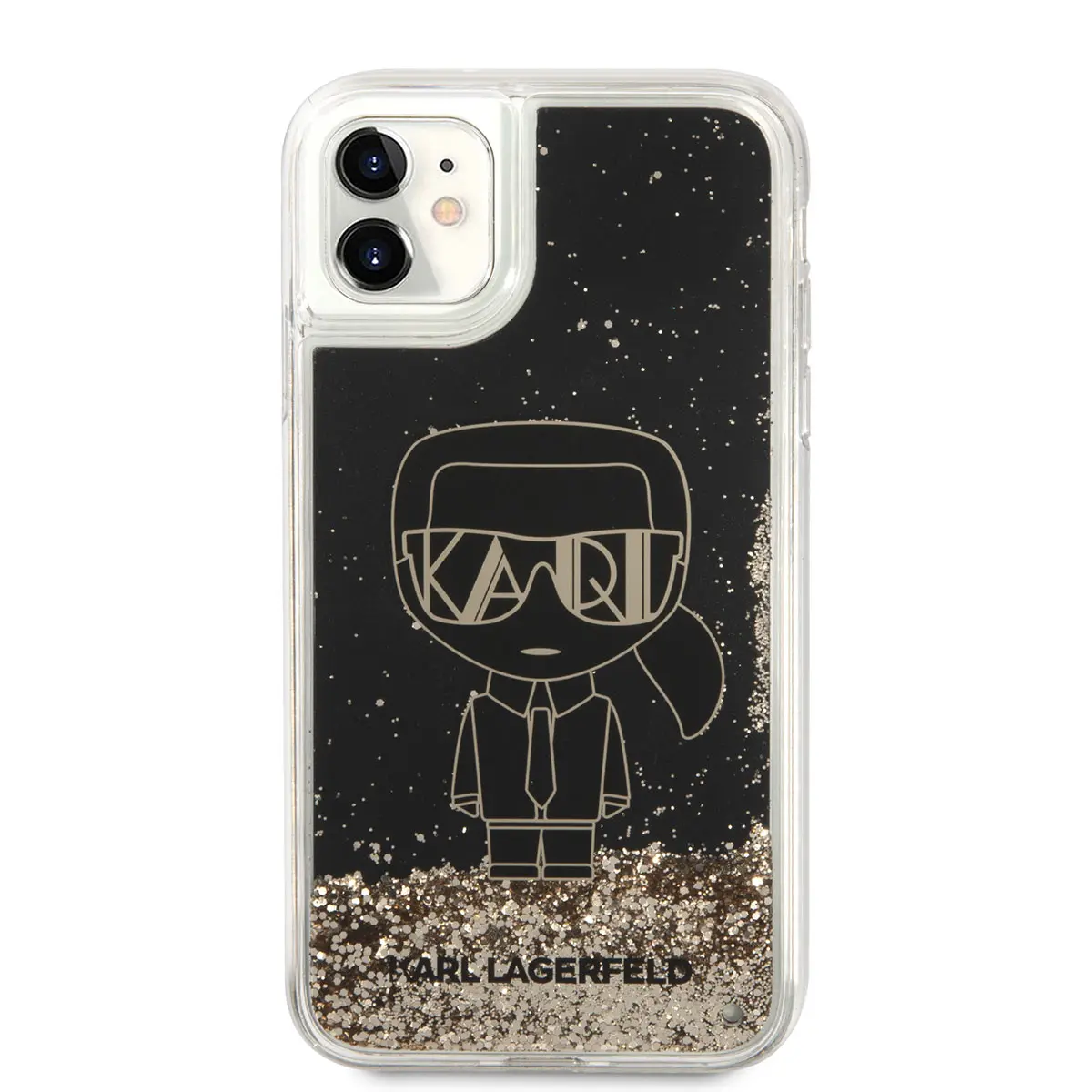 iPhone 11 Sıvılı Simli Gatsby Tasarım Kılıf - Karl Lagerfeld