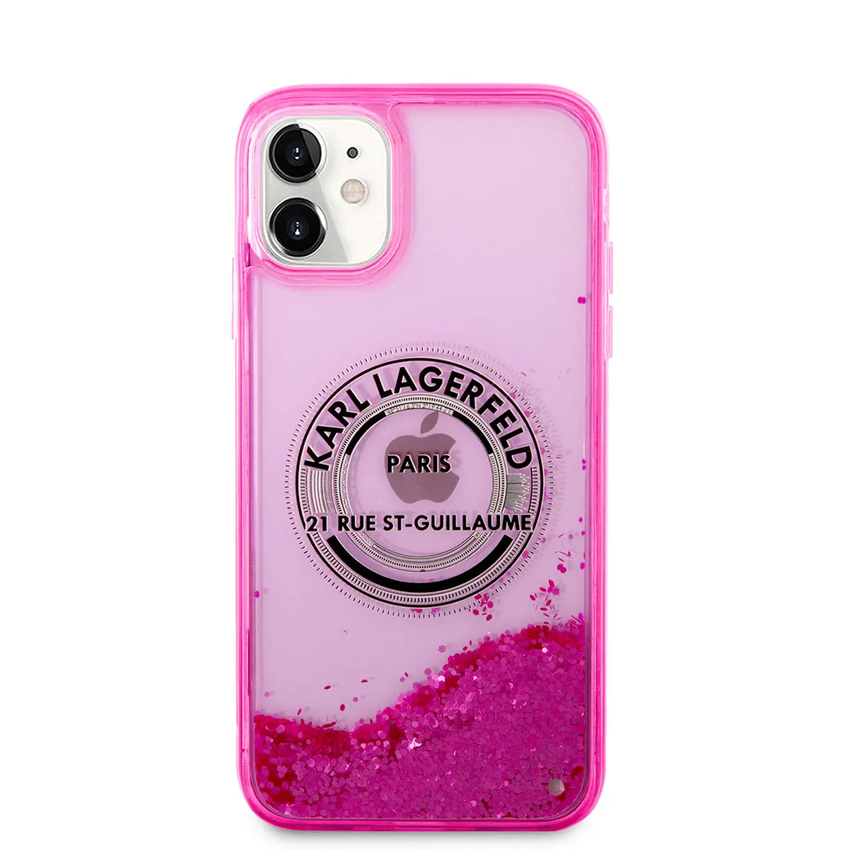 iPhone 11 Sıvılı Simli Kılıf - Karl Lagerfeld RSG Dizayn